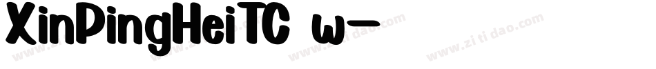 XinPingHeiTC w字体转换